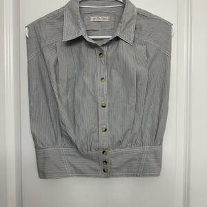 We The Free Striped Sleeveless Button Top S – (Retail $78)